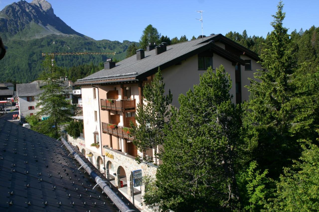 Hotel Poestli Maloja Bagian luar foto